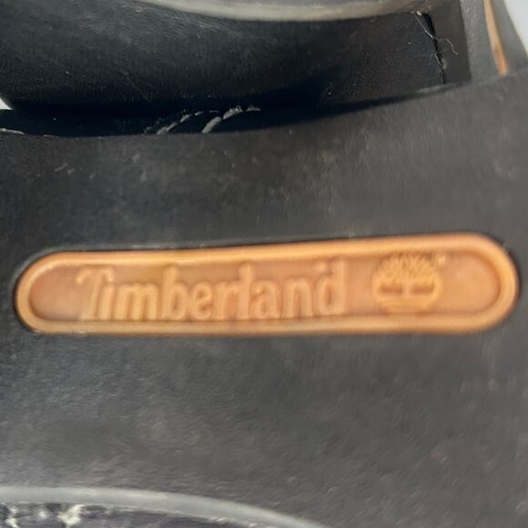 Timberland Rudston Heeled Boots Black Knee High Pull On Riding Shoes Leather 8.5 - Picture 9 of 14